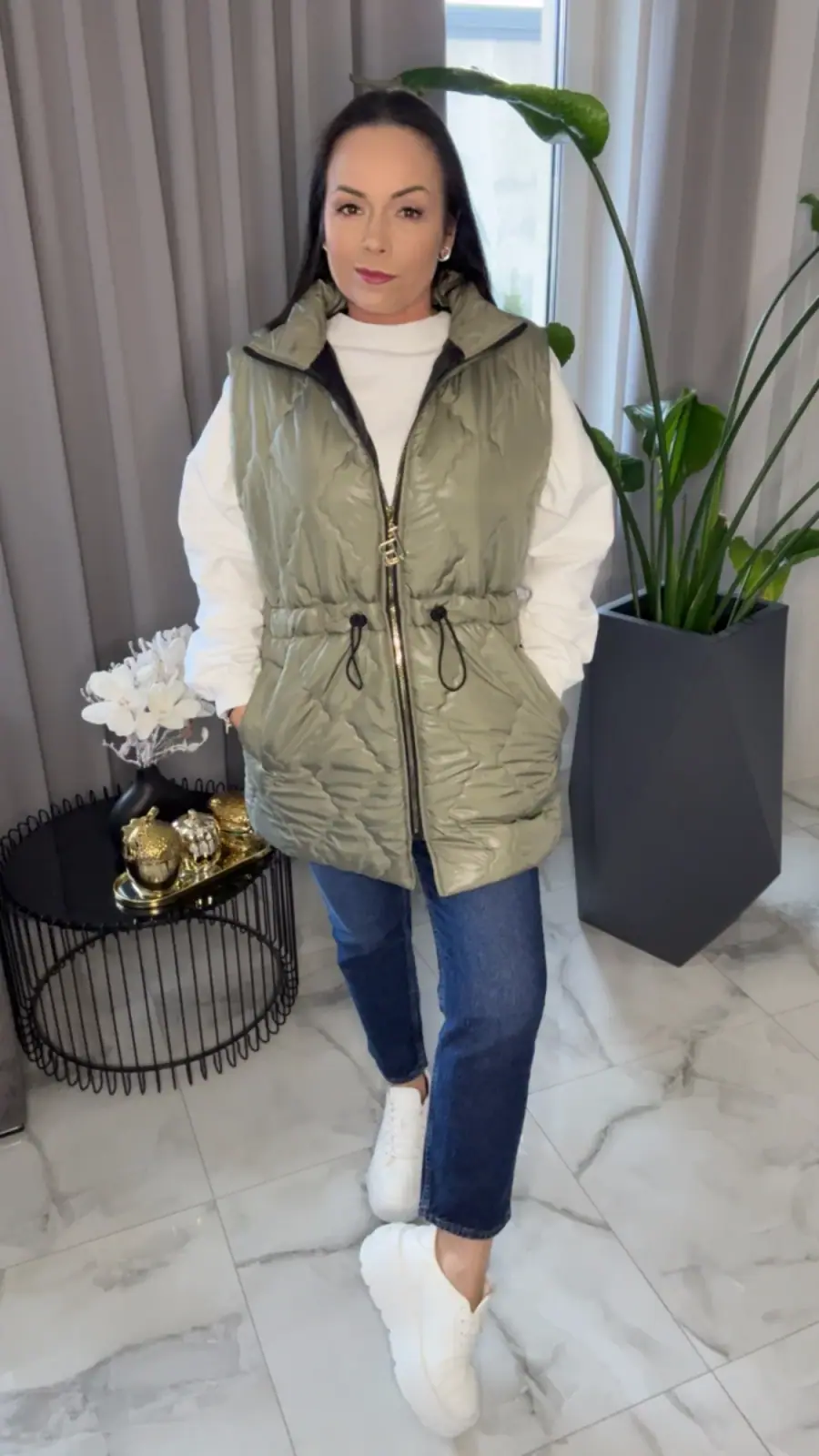 Bezrękawnik Lola Bianka kamizelka khaki — miniatura 4 z 10