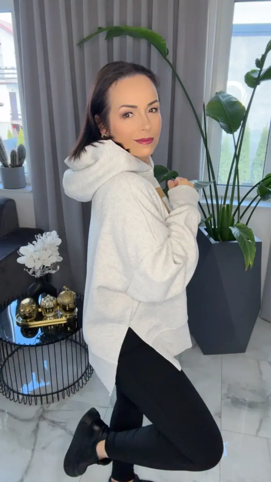 Bluza Lola Bianka szara dresowa