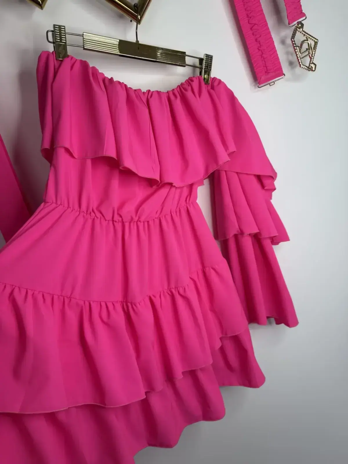 Sukienka Lola Bianka hiszpanka różowa — miniatura 10 z 11