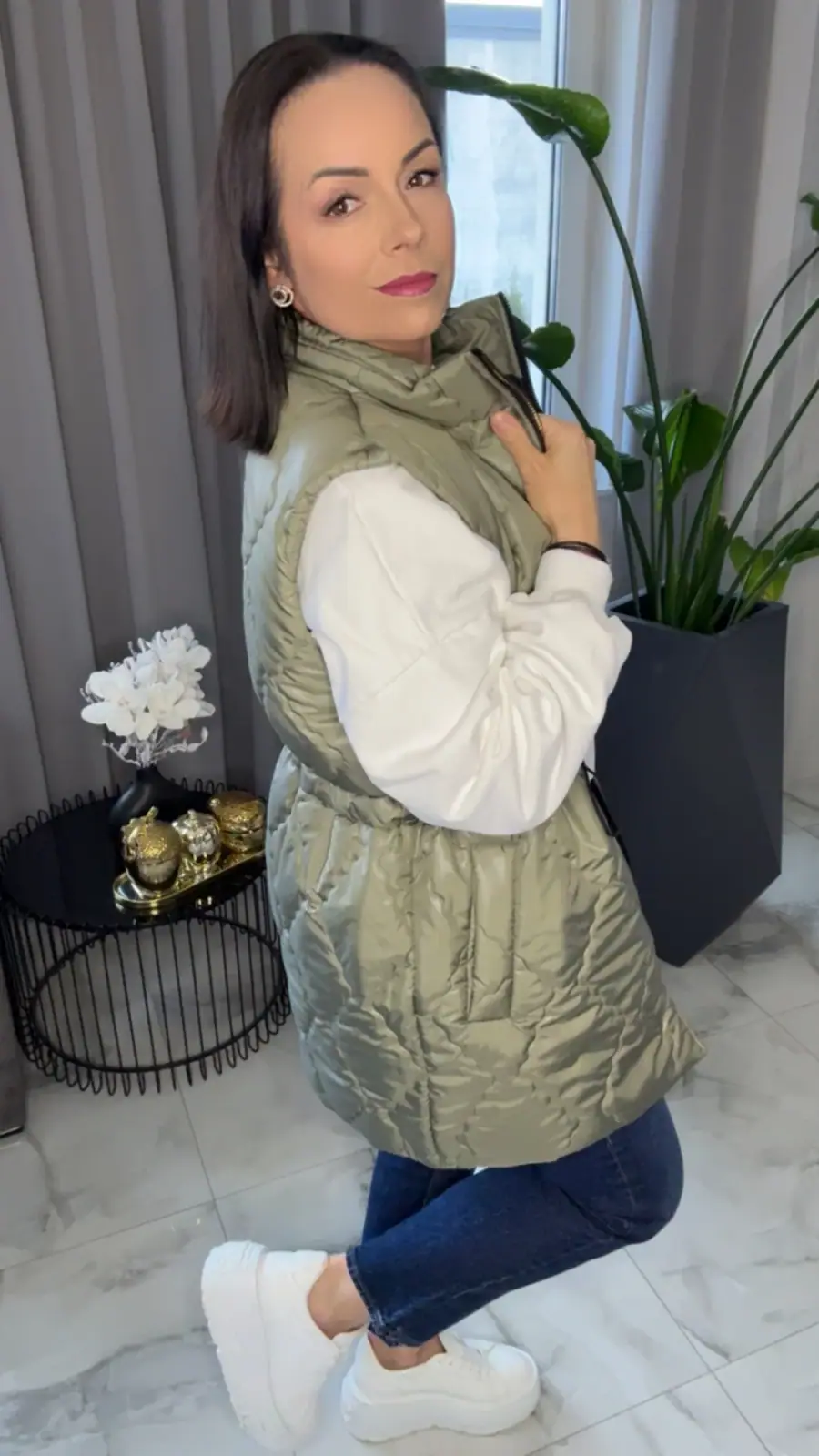 Bezrękawnik Lola Bianka kamizelka khaki — miniatura 5 z 10