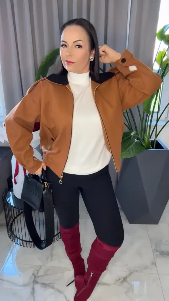 Kurtka szwedka piękna musztardowa, zdjęcie 1 z 2 — odzież damska Victoria Fashion
