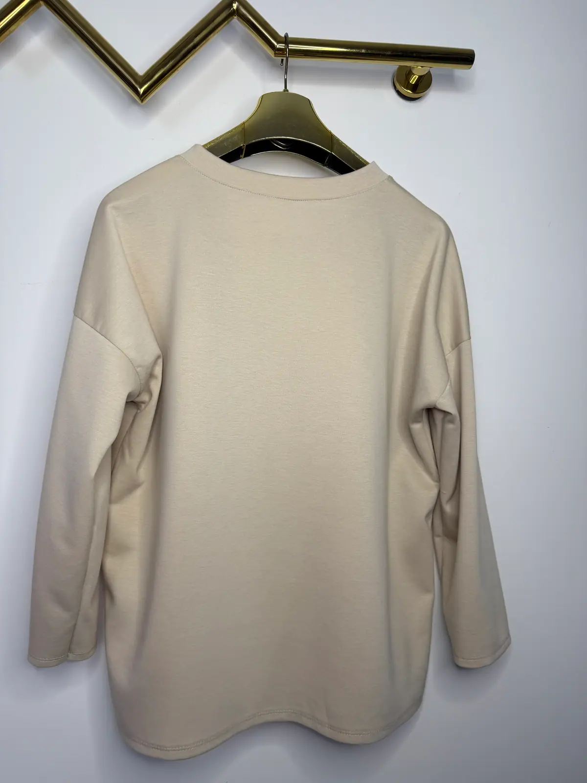 Bluza beżowa wygodna tunika — miniatura 9 z 9